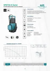 Kaysu SPD750-A Plastik Gövdeli Kirli Su Dalgıç Pompası 1 HP