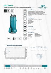 Kaysu QDX Alüminyum Gövdeli Yüksek İrtifalı keson Kuyu Pompası 1 HP